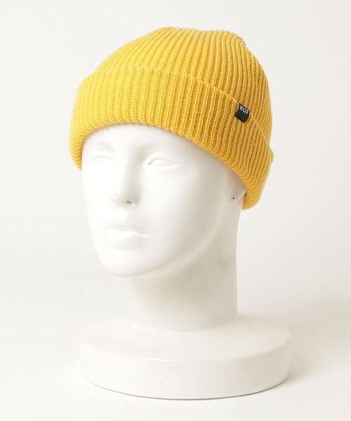 HUF(ハフ)の「ESSENTIALS USUAL BEANIE / HUF ビーニー ニット帽(ニットキャップ/ビーニー・メンズ・ゴールド/ダークグリーン/ヘザーグレー/パープル系その他/オレンジ/ブラック/ライトブルー・O/S)」の18枚目の写真