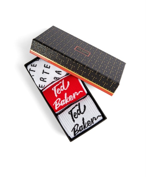 Ted Baker(テッドベーカー)の「RADPACK ソックス3ピース ギフトセット(ロゴプリント)(ソックス/靴下・メンズ・その他・O/S)」の1枚目の写真