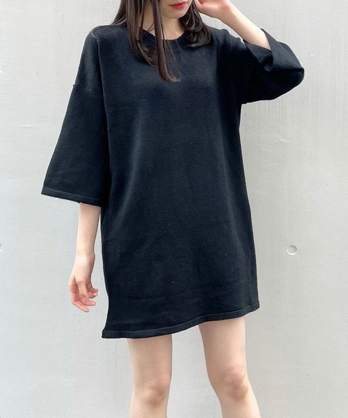 titty&Co. PETIT(ティティアンドコープティ)の「【titty&Co.PETIT】バックスピンドルニットワンピース(ワンピース・レディース・ブラック/ベージュ・FREE)」の14枚目の写真