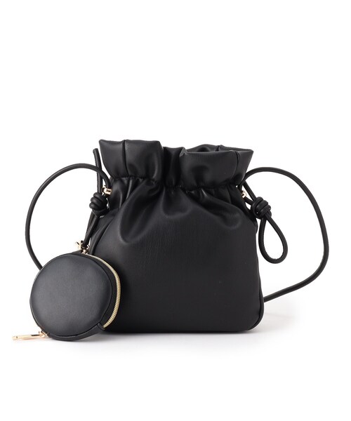 SOUP（スープ）の「◆アソートミニ巾着バッグ（ショルダーバッグ・レディース・ライトグレー/ブルー/ブラック系・00）」の12枚目の写真