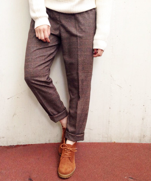 Kastane(カスタネ)の「【Kastane】イージーテーパードパンツ(その他パンツ・レディース・ブラウン/グレー/チャコールグレー/ブラック・FREE)」の1枚目の写真