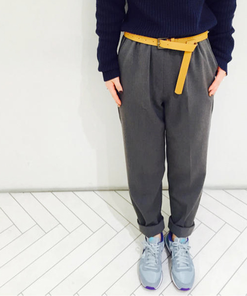 Kastane(カスタネ)の「【Kastane】イージーテーパードパンツ(その他パンツ・レディース・ブラウン/グレー/チャコールグレー/ブラック・FREE)」の3枚目の写真