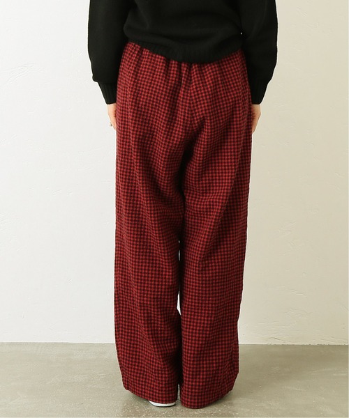 JOURNAL STANDARD LUXE（ジャーナルスタンダード　ラックス）の「CWチェックタックイージーパンツ（その他パンツ・レディース・ブラウン/レッド・FREE）」の3枚目の写真