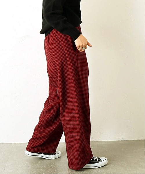 JOURNAL STANDARD LUXE（ジャーナルスタンダード　ラックス）の「CWチェックタックイージーパンツ（その他パンツ・レディース・ブラウン/レッド・FREE）」の18枚目の写真
