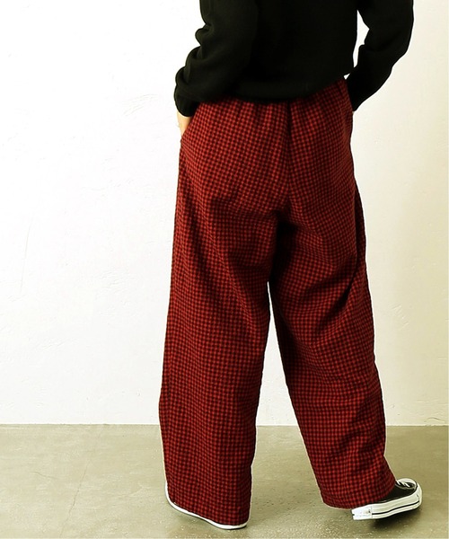 JOURNAL STANDARD LUXE（ジャーナルスタンダード　ラックス）の「CWチェックタックイージーパンツ（その他パンツ・レディース・ブラウン/レッド・FREE）」の19枚目の写真