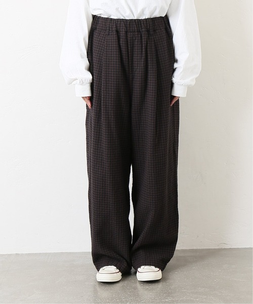 JOURNAL STANDARD LUXE（ジャーナルスタンダード　ラックス）の「CWチェックタックイージーパンツ（その他パンツ・レディース・ブラウン/レッド・FREE）」の8枚目の写真