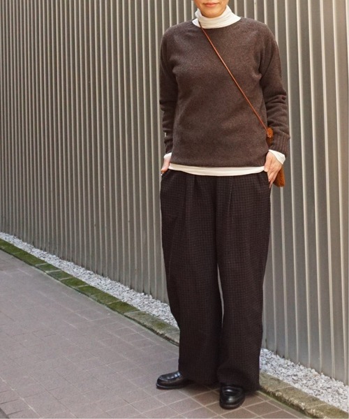 JOURNAL STANDARD LUXE（ジャーナルスタンダード　ラックス）の「CWチェックタックイージーパンツ（その他パンツ・レディース・ブラウン/レッド・FREE）」の9枚目の写真