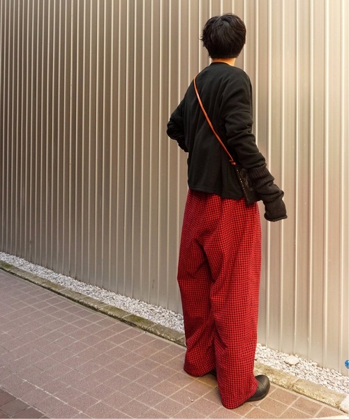 JOURNAL STANDARD LUXE（ジャーナルスタンダード　ラックス）の「CWチェックタックイージーパンツ（その他パンツ・レディース・ブラウン/レッド・FREE）」の10枚目の写真