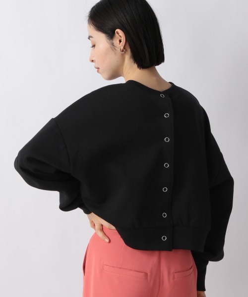 LOWRYS FARM（ローリーズファーム）の「２ＷＡＹスナップカーディガンＬＳ　260904（カーディガン/ボレロ・レディース・アイボリー/ブラック/パープル・FREE）」の6枚目の写真