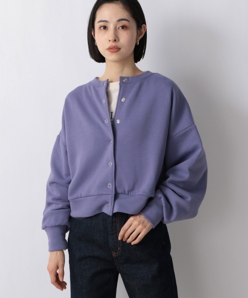 LOWRYS FARM（ローリーズファーム）の「２ＷＡＹスナップカーディガンＬＳ　260904（カーディガン/ボレロ・レディース・アイボリー/ブラック/パープル・FREE）」の10枚目の写真