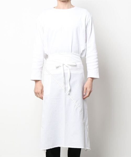 PUEBCO（プエブコ）の「EXPIRED PARACHUTE MATERIAL WAITERS APRON（エプロン・メンズ・ホワイト・ONE SIZE）」の2枚目の写真
