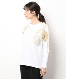 qualite | 【BOUSSOLE×qualite】クロシェネックレスロンT(Tシャツ/カットソー)