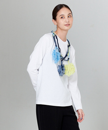 qualite | 【BOUSSOLE×qualite】クロシェネックレスロンT(Tシャツ/カットソー)