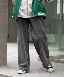 WEGO | WEGO/ウエストフィットワイドストレートパンツ(デニムパンツ)