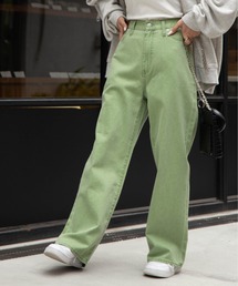 WEGO | WEGO/ウエストフィットワイドストレートパンツ(デニムパンツ)