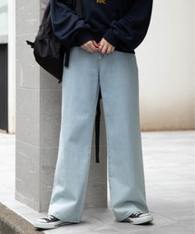WEGO | WEGO/ウエストフィットワイドストレートパンツ(デニムパンツ)