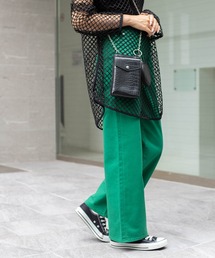 WEGO | WEGO/ウエストフィットワイドストレートパンツ(デニムパンツ)