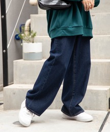 WEGO | WEGO/ウエストフィットワイドストレートパンツ(デニムパンツ)