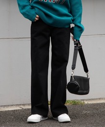 WEGO | WEGO/ウエストフィットワイドストレートパンツ(デニムパンツ)