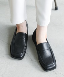 select MOCA | スクエアトゥフェイクレザースリッポン(スリッポン)