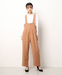 Samansa Mos2 blue | タックサロペット(サロペット/オーバーオール)