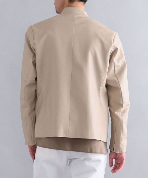 SHIPS（シップス）の「SHIPS: Synthetic Leather シングルライダース ジャケット 22SS（ライダースジャケット・メンズ・ブラック/ベージュ/ネイビー・SMALL/MEDIUM/LARGE/X-LARGE）」の15枚目の写真