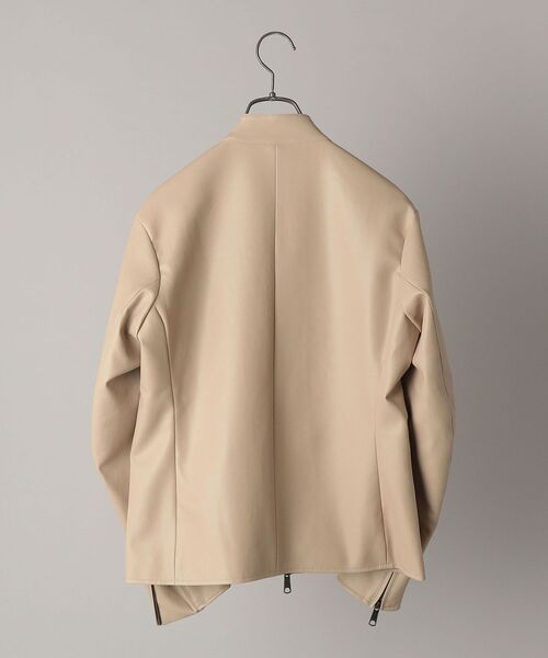 SHIPS（シップス）の「SHIPS: Synthetic Leather シングルライダース ジャケット 22SS（ライダースジャケット・メンズ・ブラック/ベージュ/ネイビー・SMALL/MEDIUM/LARGE/X-LARGE）」の21枚目の写真