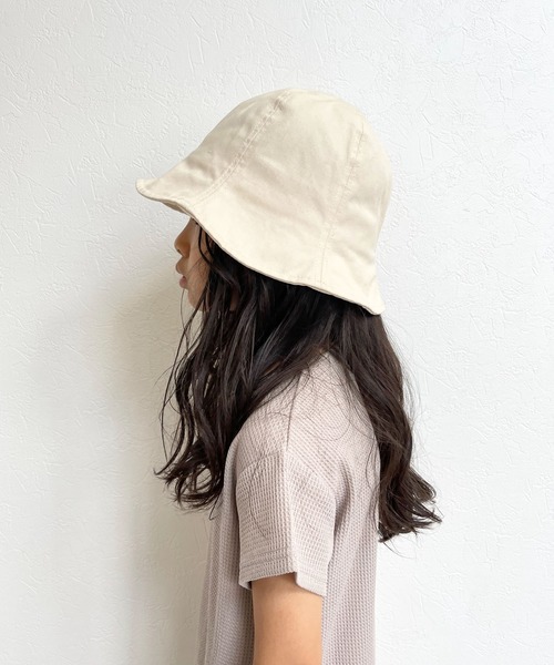 CIAOPANIC TYPY（チャオパニックティピー）の「【KIDS】UV機能付きチューリップハット（ハット・キッズ・ホワイト/ベージュ・ONE SIZE）」の10枚目の写真