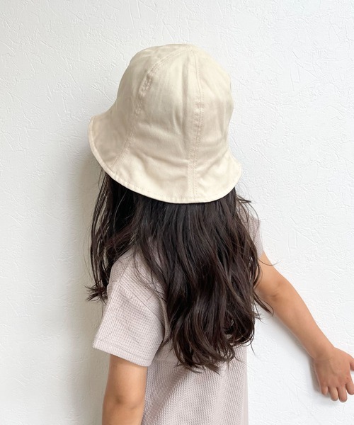 CIAOPANIC TYPY（チャオパニックティピー）の「【KIDS】UV機能付きチューリップハット（ハット・キッズ・ホワイト/ベージュ・ONE SIZE）」の9枚目の写真