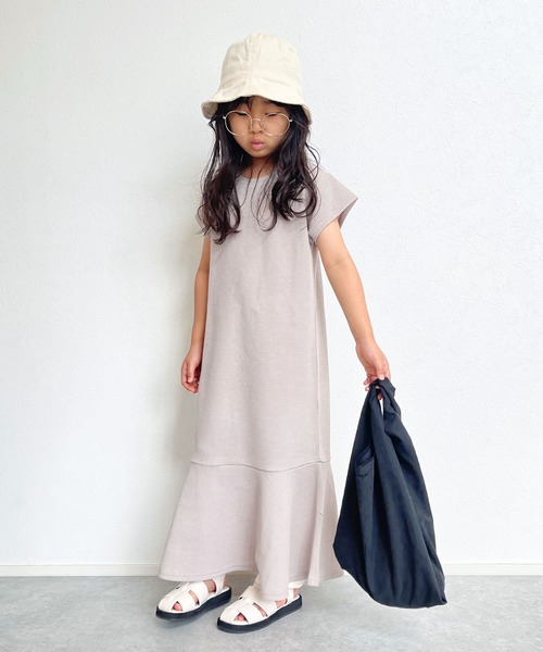 CIAOPANIC TYPY（チャオパニックティピー）の「【KIDS】UV機能付きチューリップハット（ハット・キッズ・ホワイト/ベージュ・ONE SIZE）」の8枚目の写真