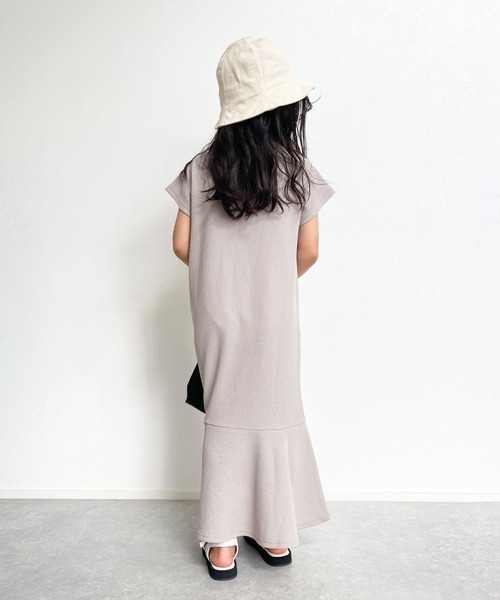 CIAOPANIC TYPY（チャオパニックティピー）の「【KIDS】UV機能付きチューリップハット（ハット・キッズ・ホワイト/ベージュ・ONE SIZE）」の7枚目の写真