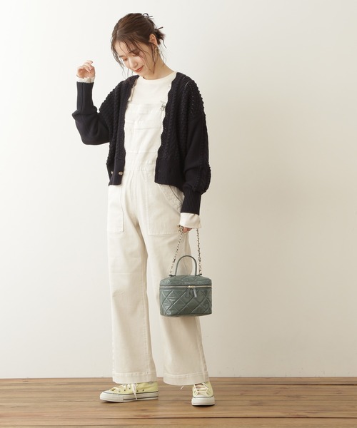 N.（N. Natural Beauty Basic）（エヌエヌナチュラルビューティーベーシック）の「◆ストレートオーバーオール（サロペット/オーバーオール・レディース・ブラック/ナチュラル・MEDIUM）」の10枚目の写真