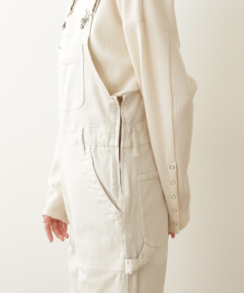 N.（N. Natural Beauty Basic）（エヌエヌナチュラルビューティーベーシック）の「◆ストレートオーバーオール（サロペット/オーバーオール・レディース・ブラック/ナチュラル・MEDIUM）」の4枚目の写真