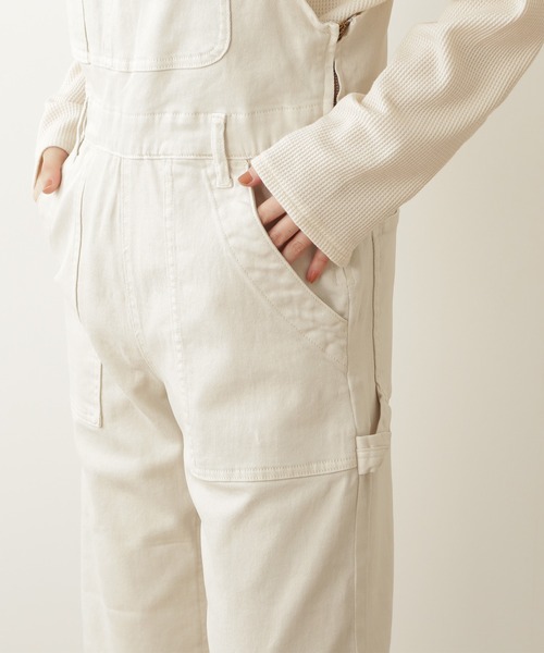 N.（N. Natural Beauty Basic）（エヌエヌナチュラルビューティーベーシック）の「◆ストレートオーバーオール（サロペット/オーバーオール・レディース・ブラック/ナチュラル・MEDIUM）」の8枚目の写真