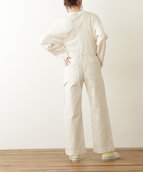 N.（N. Natural Beauty Basic）（エヌエヌナチュラルビューティーベーシック）の「◆ストレートオーバーオール（サロペット/オーバーオール・レディース・ブラック/ナチュラル・MEDIUM）」の11枚目の写真