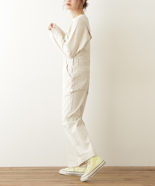 N.（N. Natural Beauty Basic）（エヌエヌナチュラルビューティーベーシック）の「◆ストレートオーバーオール（サロペット/オーバーオール・レディース・ブラック/ナチュラル・MEDIUM）」の9枚目の写真