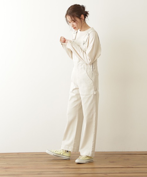 N.（N. Natural Beauty Basic）（エヌエヌナチュラルビューティーベーシック）の「◆ストレートオーバーオール（サロペット/オーバーオール・レディース・ブラック/ナチュラル・MEDIUM）」の12枚目の写真