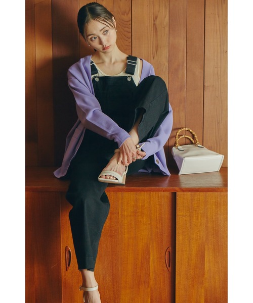 N.（N. Natural Beauty Basic）（エヌエヌナチュラルビューティーベーシック）の「◆ストレートオーバーオール（サロペット/オーバーオール・レディース・ブラック/ナチュラル・MEDIUM）」の17枚目の写真