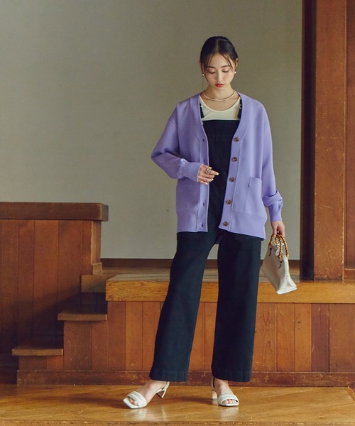 N.（N. Natural Beauty Basic）（エヌエヌナチュラルビューティーベーシック）の「◆ストレートオーバーオール（サロペット/オーバーオール・レディース・ブラック/ナチュラル・MEDIUM）」の16枚目の写真