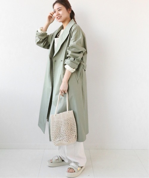 JOURNAL STANDARD relume(ジャーナルスタンダード レリューム)の「オーガニックコットン混イージーコート◆(その他アウター・レディース・ベージュ/カーキ/ナチュラル・38/36)」の16枚目の写真