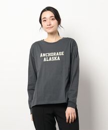 Right-on | 【HONEYSUCKLE ROSE】ロゴプリントロンＴ(Tシャツ/カットソー)