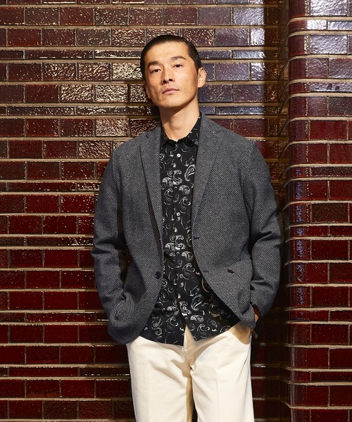 ESTNATION（エストネーション）の「ESTNATION / ペイズリープリント長袖シャツ＜TECLER＞（シャツ/ブラウス・メンズ・ブラック系その他/ライトホワイト・SMALL/MEDIUM/LARGE）」の11枚目の写真