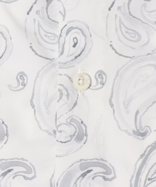 ESTNATION（エストネーション）の「ESTNATION / ペイズリープリント長袖シャツ＜TECLER＞（シャツ/ブラウス・メンズ・ブラック系その他/ライトホワイト・SMALL/MEDIUM/LARGE）」の16枚目の写真