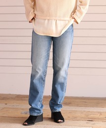 セポ Cepo【L】ストレート デニム パンツ ジーンズ ボトムス コットン 綿 セール】〈セットアップコーデ可能〉デニムレギュラーストレート