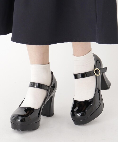 cs T&P（シーエスティーアンドピー）の「チャンキーヒールパンプス（パンプス・レディース・ブラック系1/ホワイト系2/レッド系3・S/M/L/LL）」の10枚目の写真