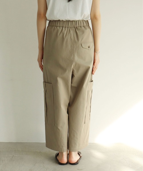 yuni（ユニ　）の「コットンtriple washer twill　cargo パンツ（カーゴパンツ・レディース・ベージュ/カーキ・FREE）」の17枚目の写真