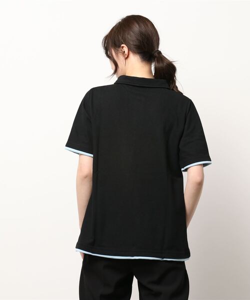FILA(フィラ)の「<FILA/フィラ>機能付洗練配色ポロシャツ(ポロシャツ・レディース・ブラック/ネイビー/グレー/ブルーグリーン/ラベンダー・LL/M/L)」の14枚目の写真