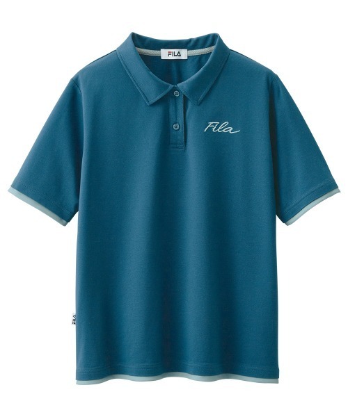 FILA(フィラ)の「<FILA/フィラ>機能付洗練配色ポロシャツ(ポロシャツ・レディース・ブラック/ネイビー/グレー/ブルーグリーン/ラベンダー・LL/M/L)」の22枚目の写真