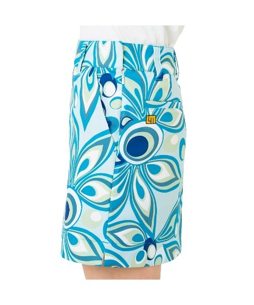 Loudmouth(ラウドマウス)の「LOUDMOUTH/ラウドマウス ゴルフウェア 総柄 シャガデリック UVカット ストレッチ ひざ上 ミニ丈 スカート(スカート・レディース・イエロー/ターコイズブルー/ホワイト/ピンク・M/L/LL/S)」の15枚目の写真