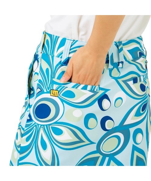 Loudmouth(ラウドマウス)の「LOUDMOUTH/ラウドマウス ゴルフウェア 総柄 シャガデリック UVカット ストレッチ ひざ上 ミニ丈 スカート(スカート・レディース・イエロー/ターコイズブルー/ホワイト/ピンク・M/L/LL/S)」の19枚目の写真